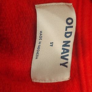 Red sweater dress with zipper